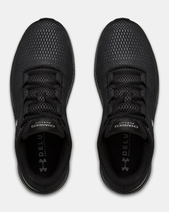 Men's UA Charged Pursuit 2 Running Shoes, Black, pdpMainDesktop image number 2